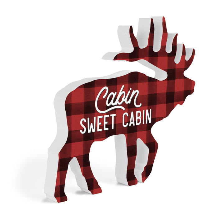 Cabin Sweet Cabin Elk Shape Décor