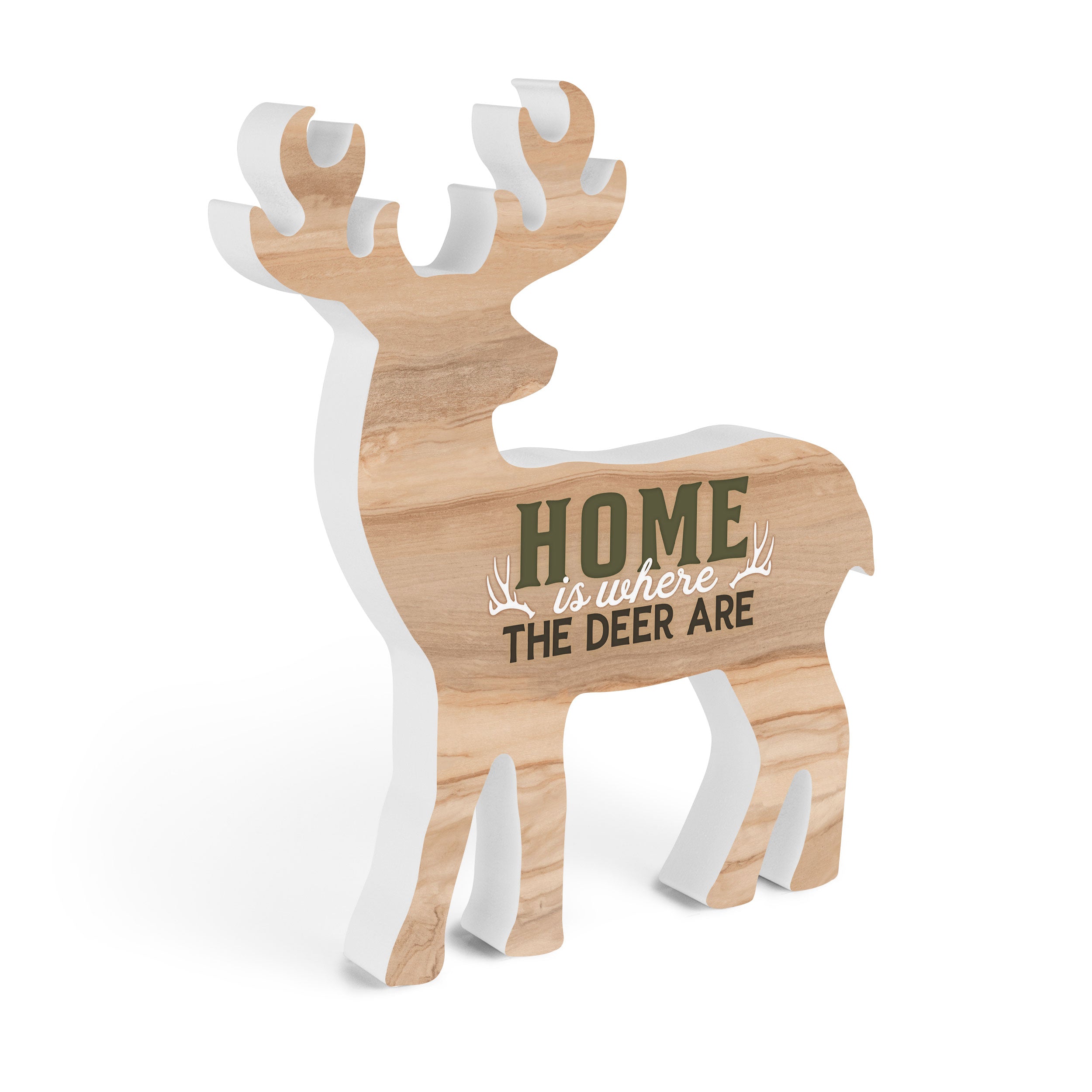 Home Is Where The Deer Are Deer Shape Décor