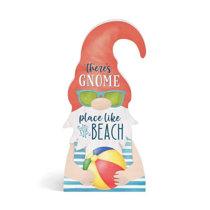There's Gnome Place Like The Beach Gnome Shape Décor