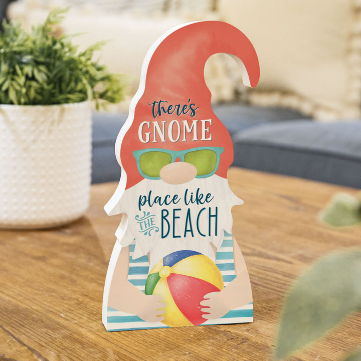 There's Gnome Place Like The Beach Gnome Shape Décor