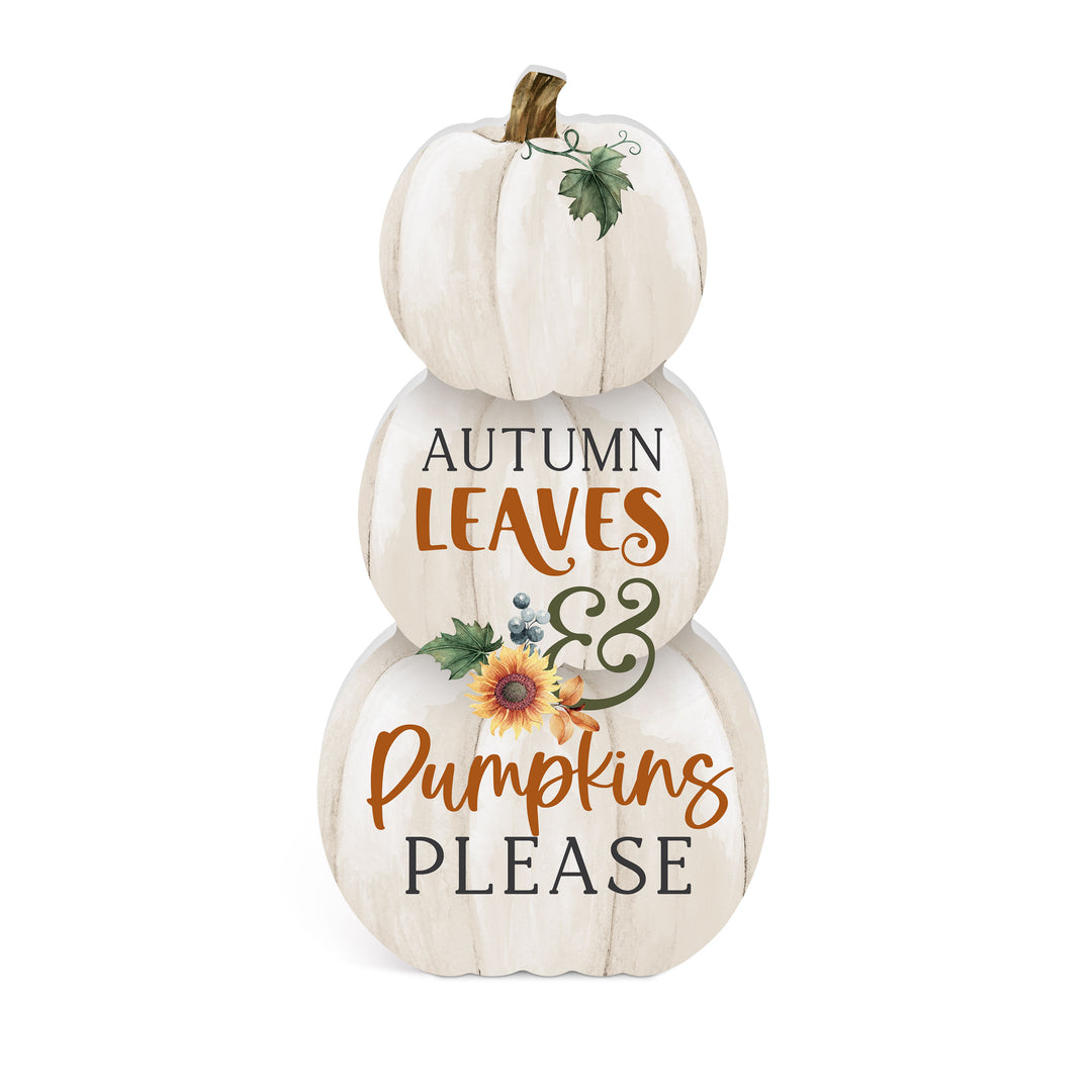 Autumn Leaves And Pumpkins Please Shape Décor