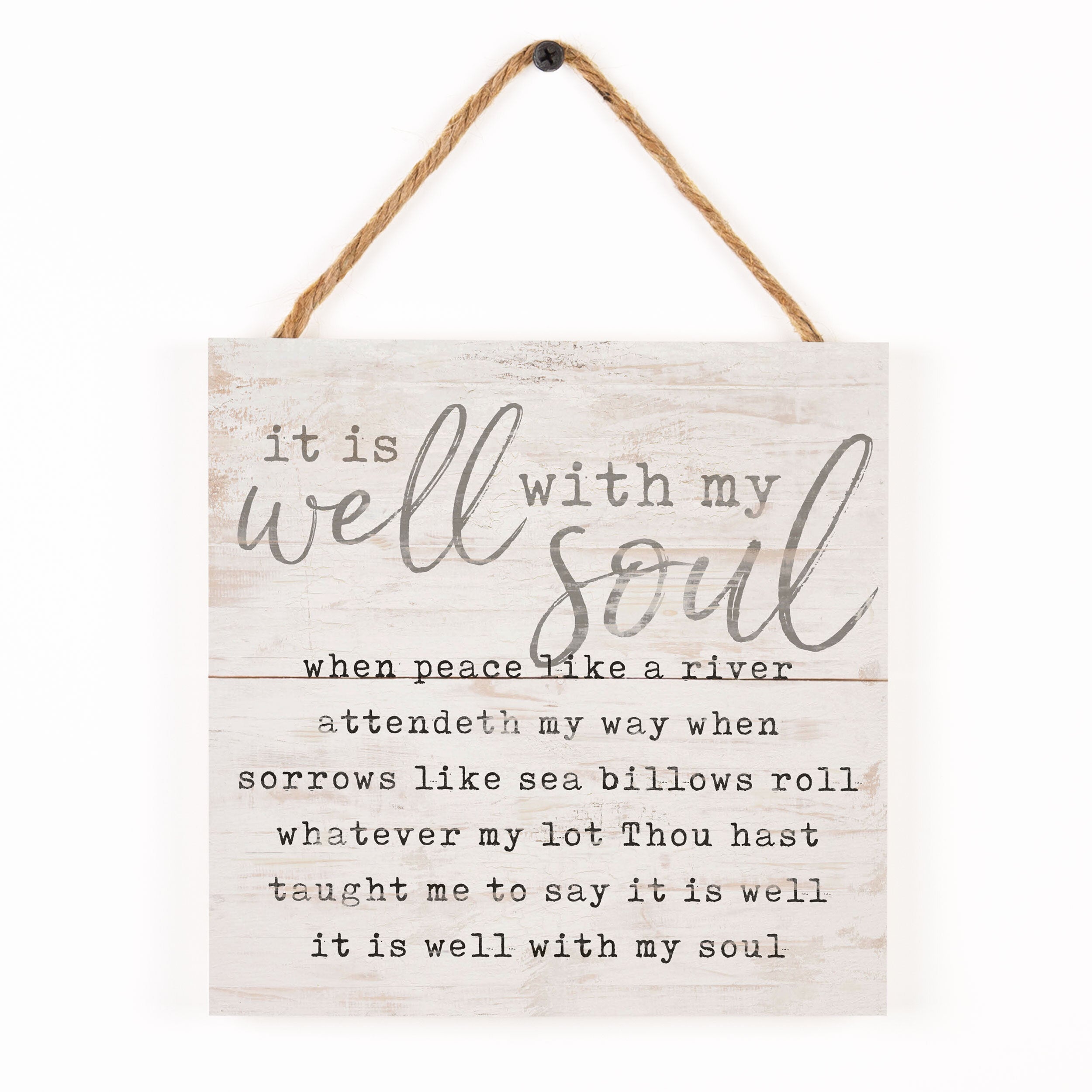 **It Is Well With My Soul String Sign