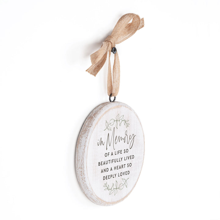 In Memory Of A Life So Beautifully Lived Decorative Ornament