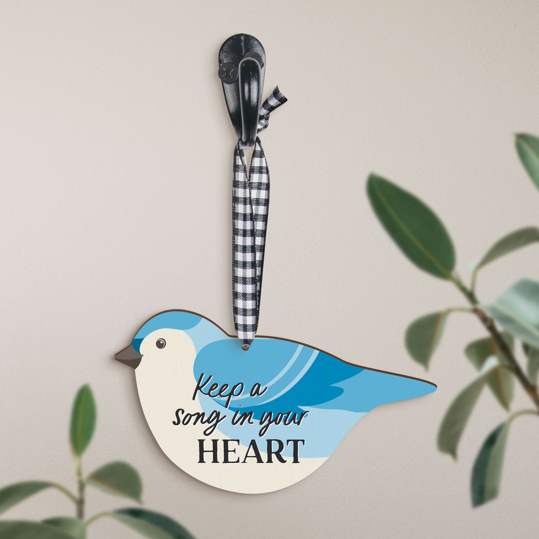 Keep A Song In Your Heart Decorative Hanging Sign