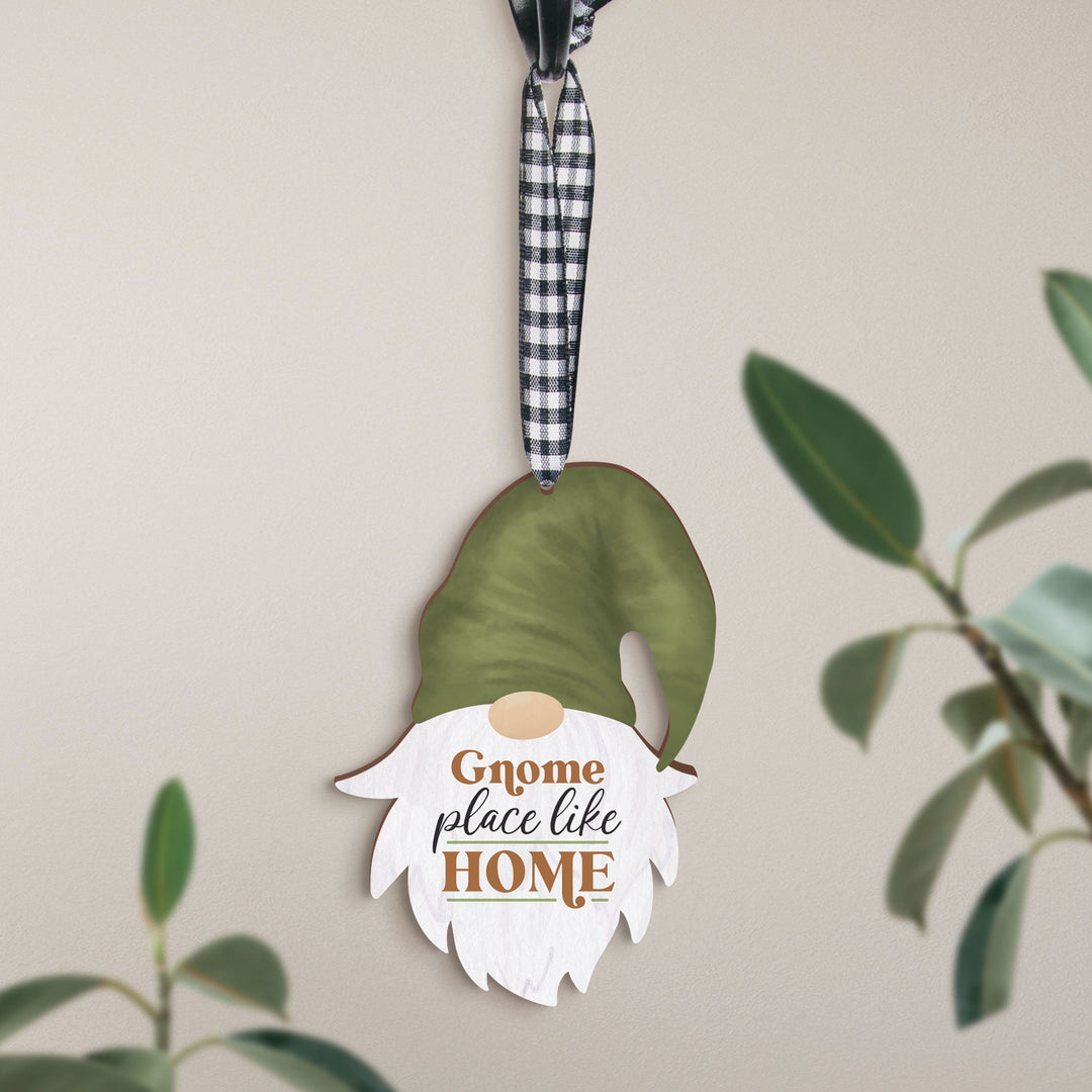 Gnome Place Like Home Decorative Hanging Sign