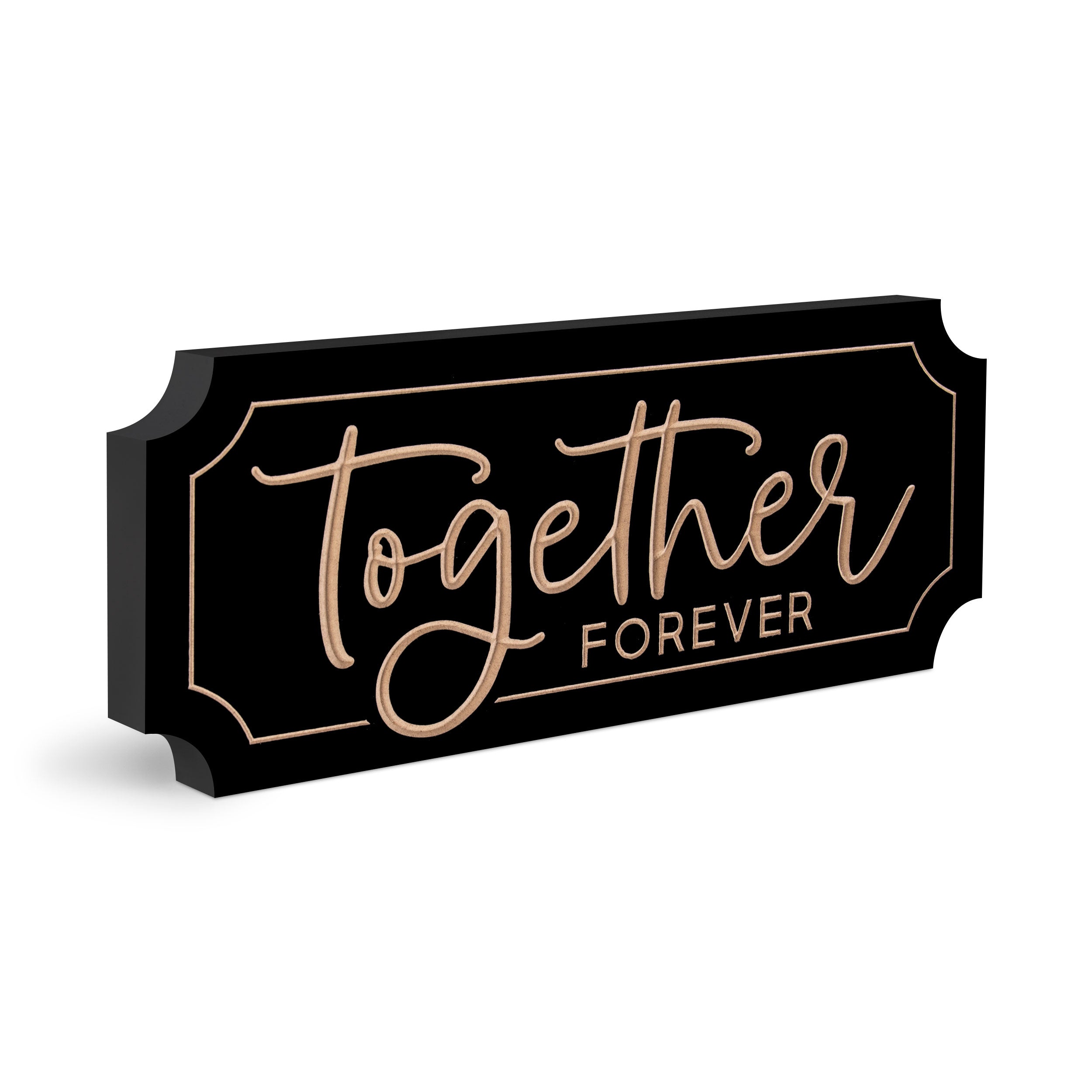 Together Forever Carved Tabletop Décor