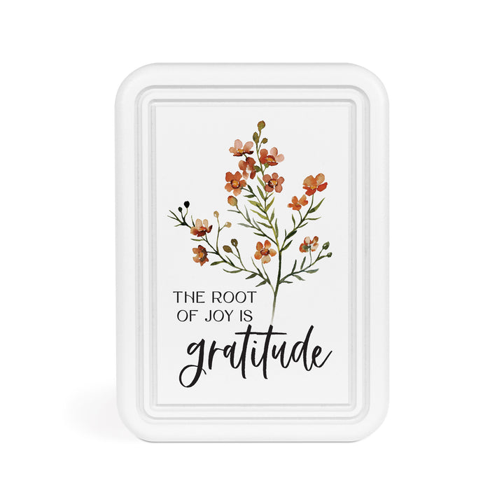 The Root Of Joy Is Gratitude Ornate Tabletop Décor