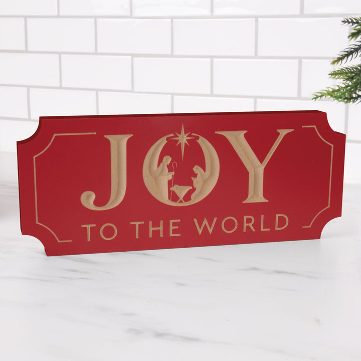 Joy To The World Ornate Tabletop Décor