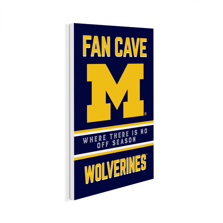 Michigan Wolverines Fan Cave Wall Sign