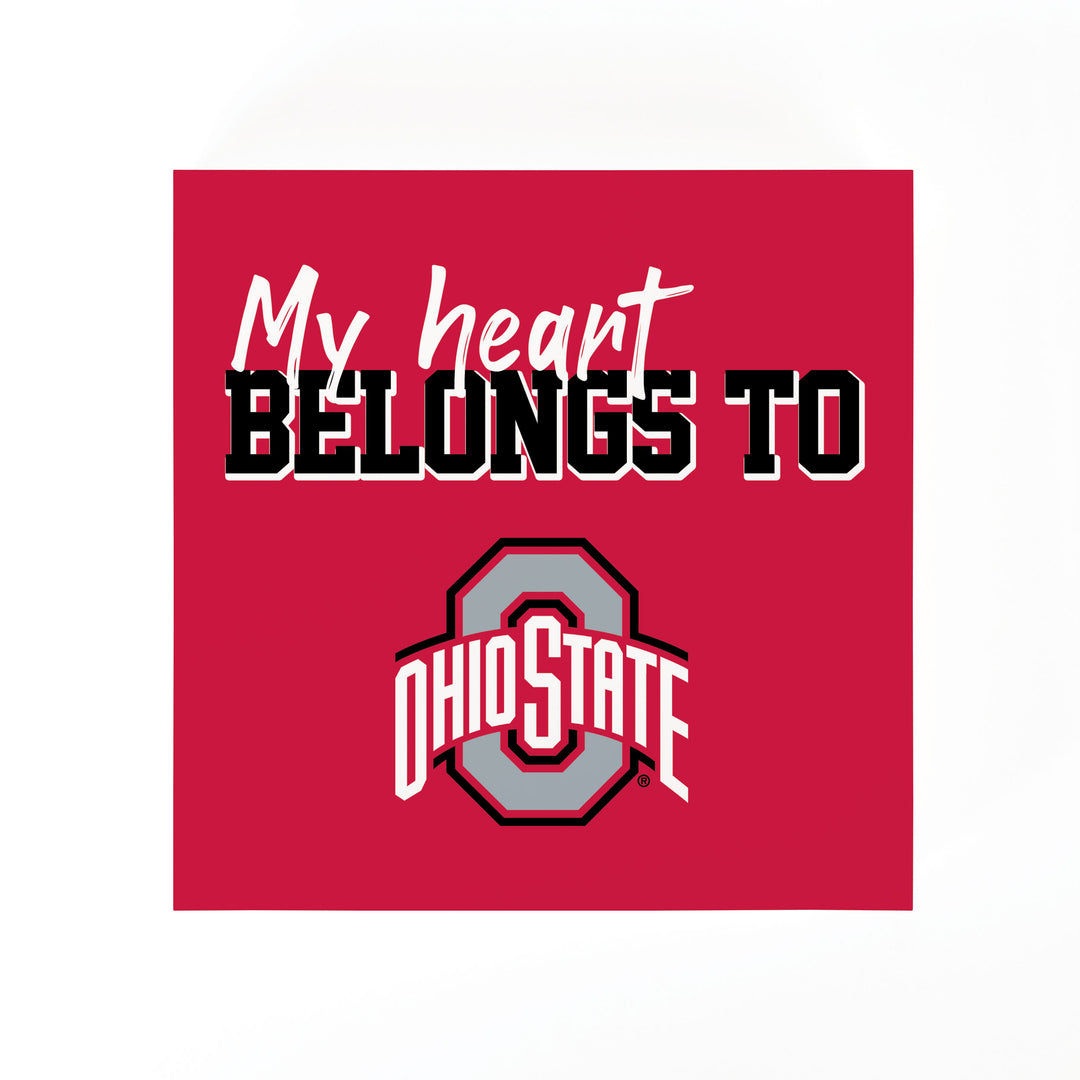 My Heart Belongs to OSU - The Ohio State University Word Block