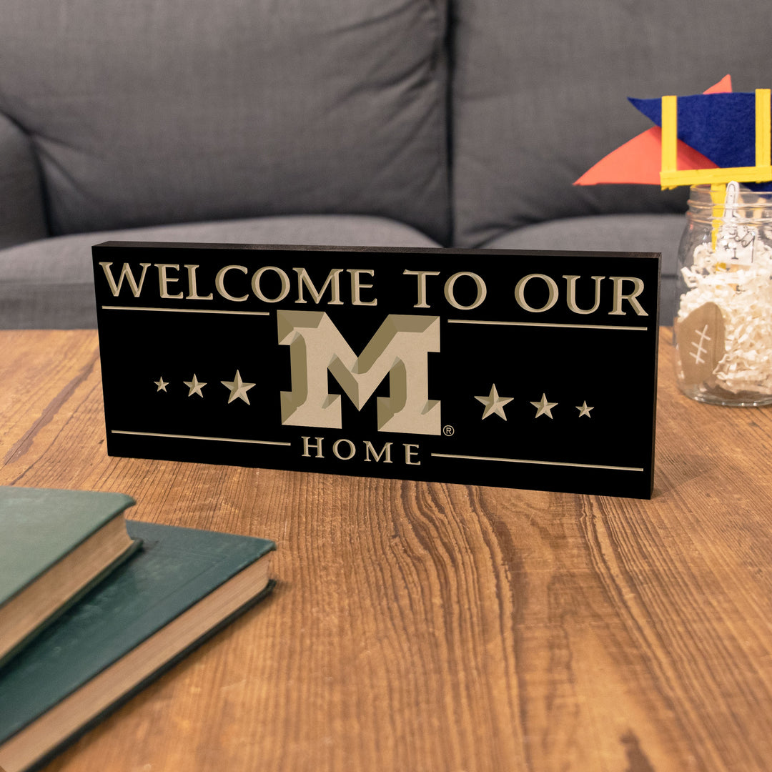 Welcome to our Michigan Wolverines Home Carved Block
