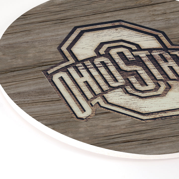Team Logo Woodgrain - The Ohio State University Wall Décor