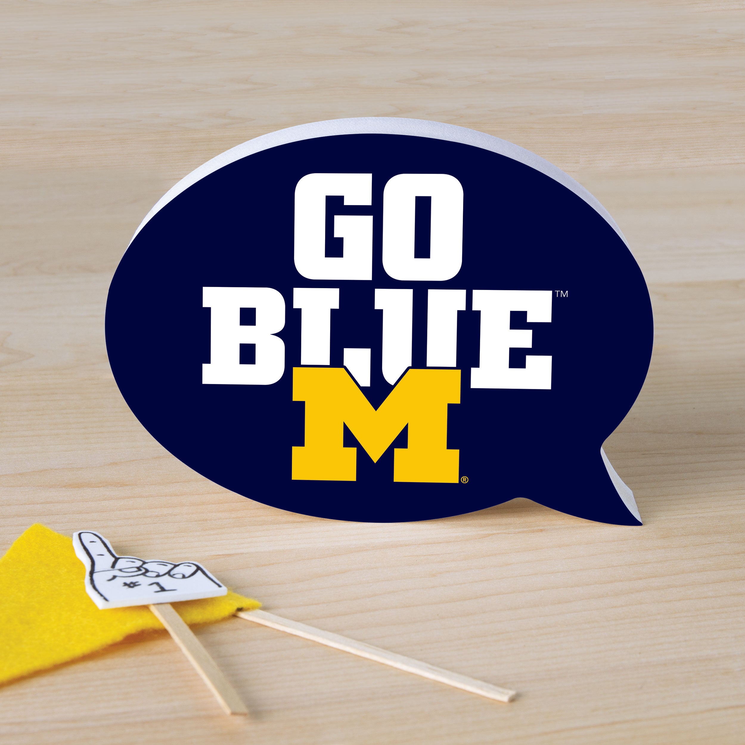 Logo and Chant - University of Michigan Word Bubble Sign