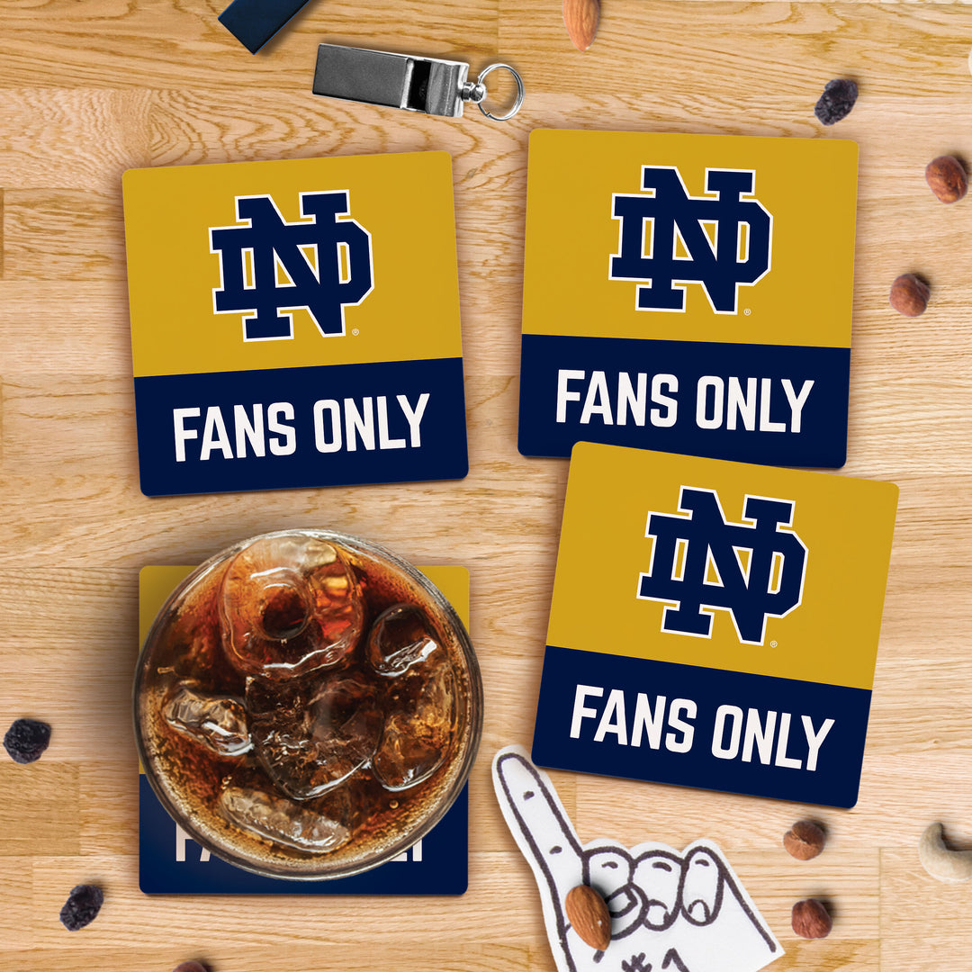 Fans Only - Notre Dame Fighting Irish Ceramic Coaster