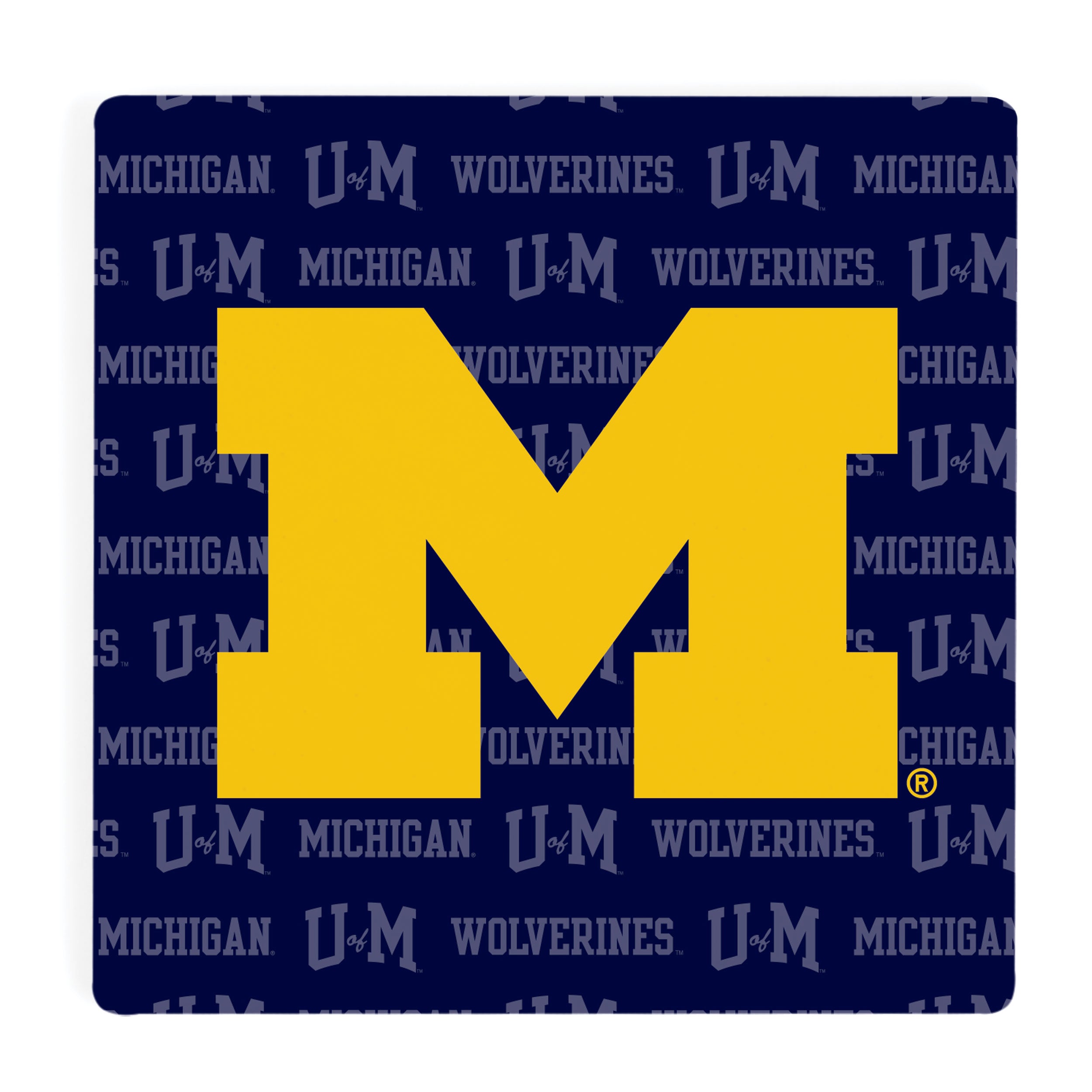 Color Logo - University of Michigan Ceramic Coasters