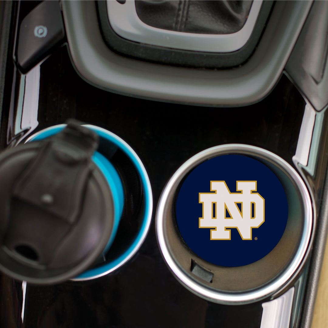 Team Logo - University of Notre Dame Car Coaster