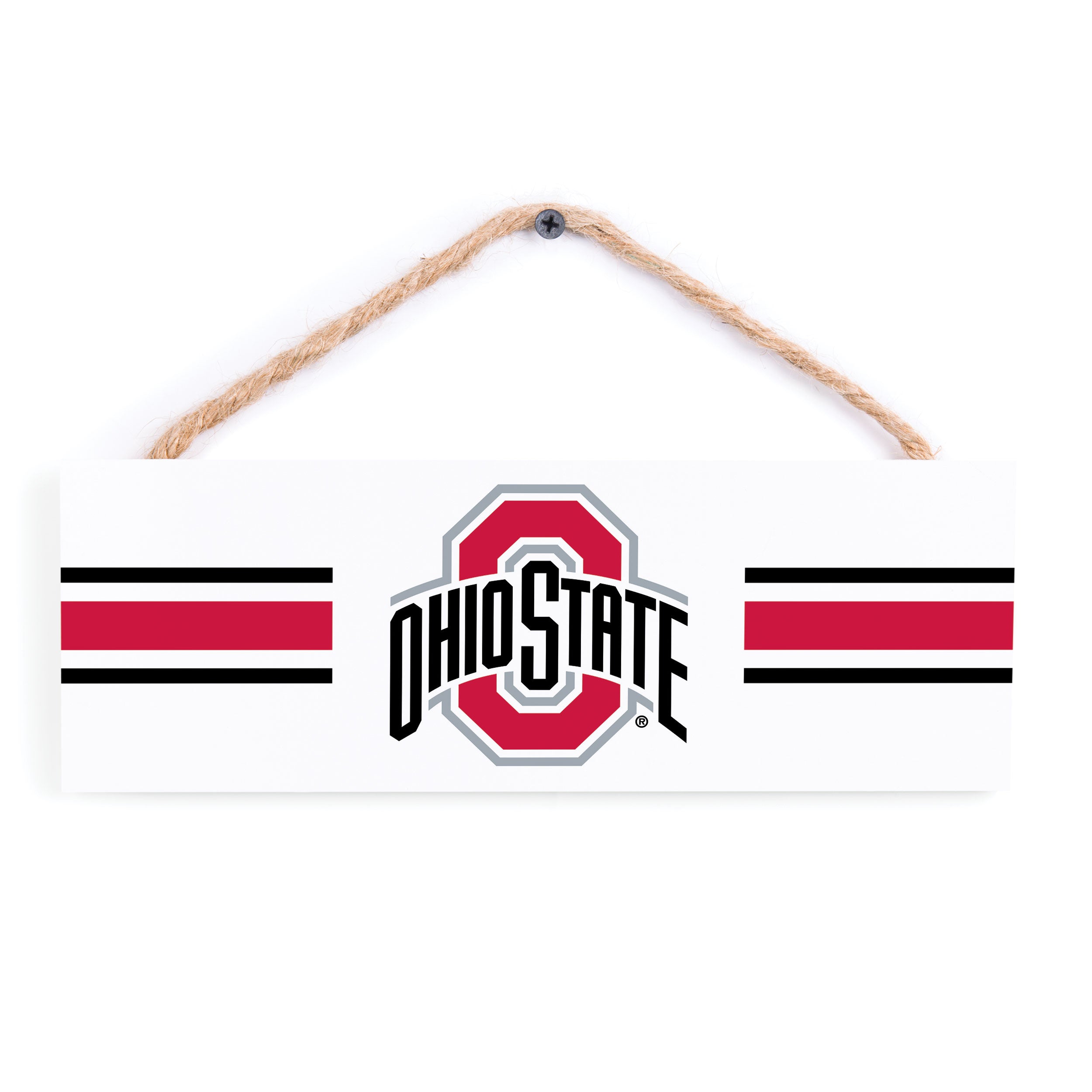 Stripes and Logo - The Ohio State University Hanging Sign