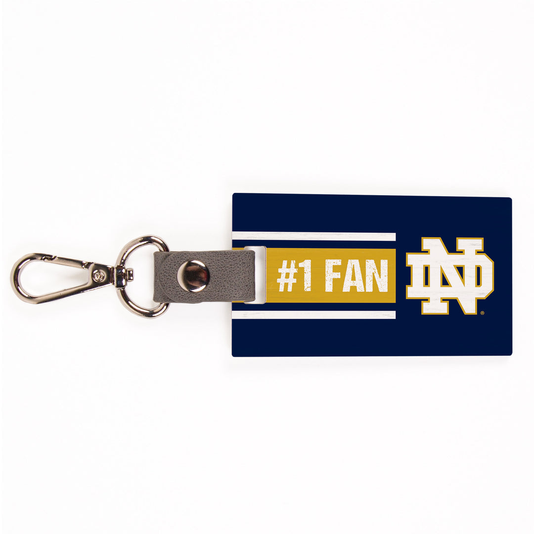 #1 Fan - University of Notre Dame Bag Tag