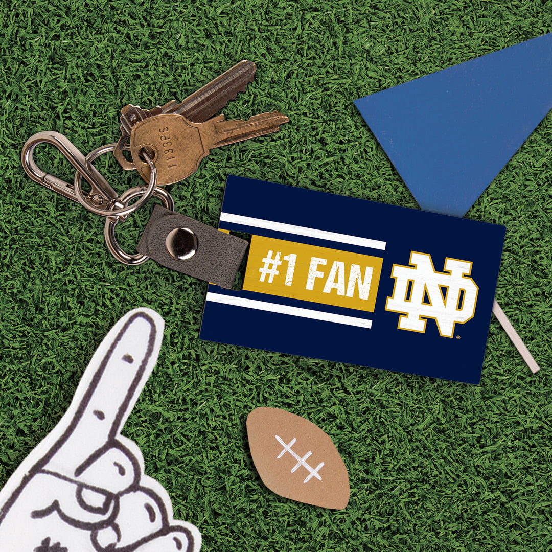 #1 Fan - University of Notre Dame Bag Tag