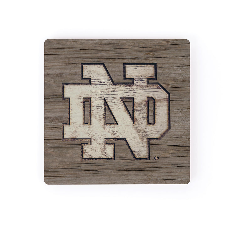Team Logo Woodgrain - University of Notre Dame Magnet