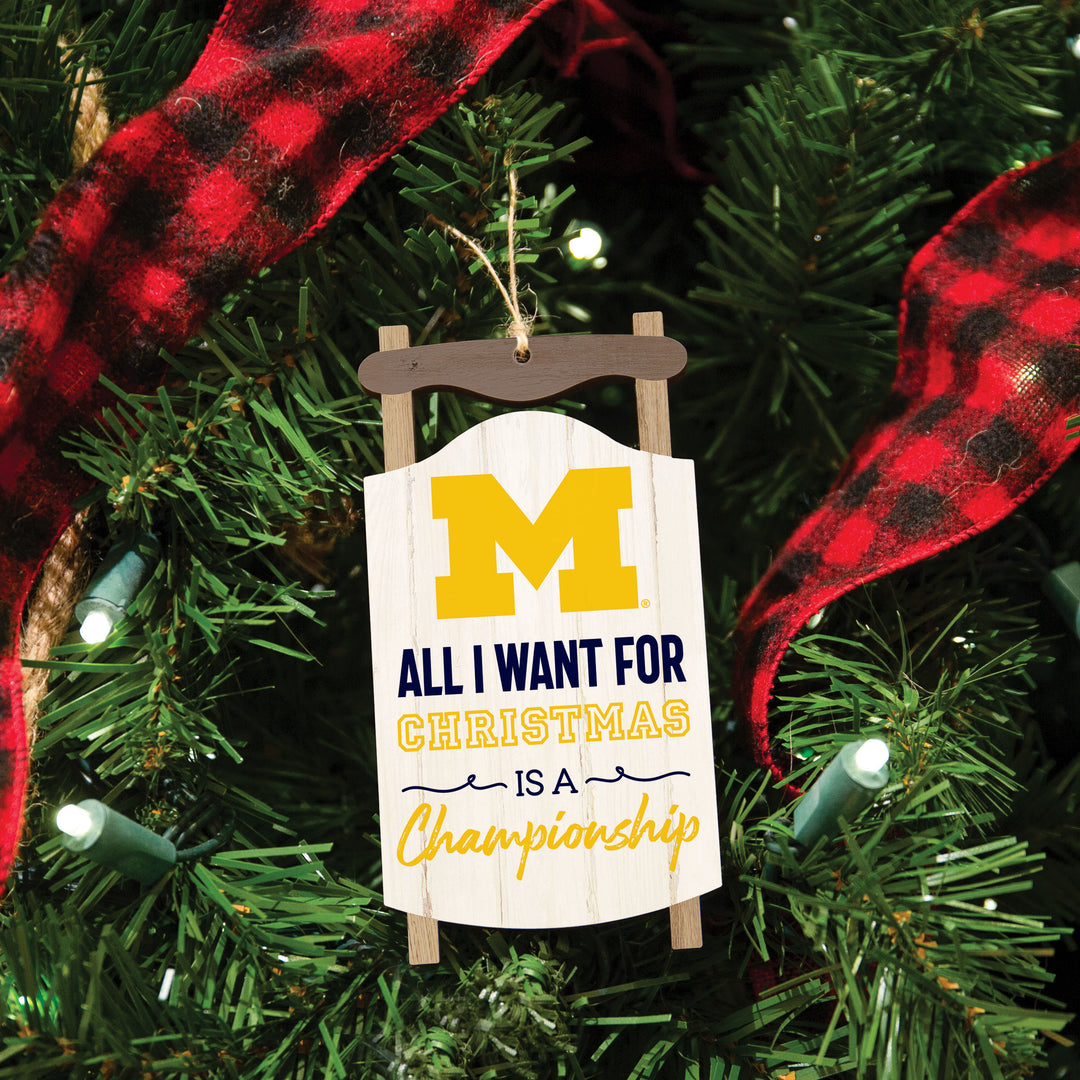 Michigan Wolverines All I Want For Christmas