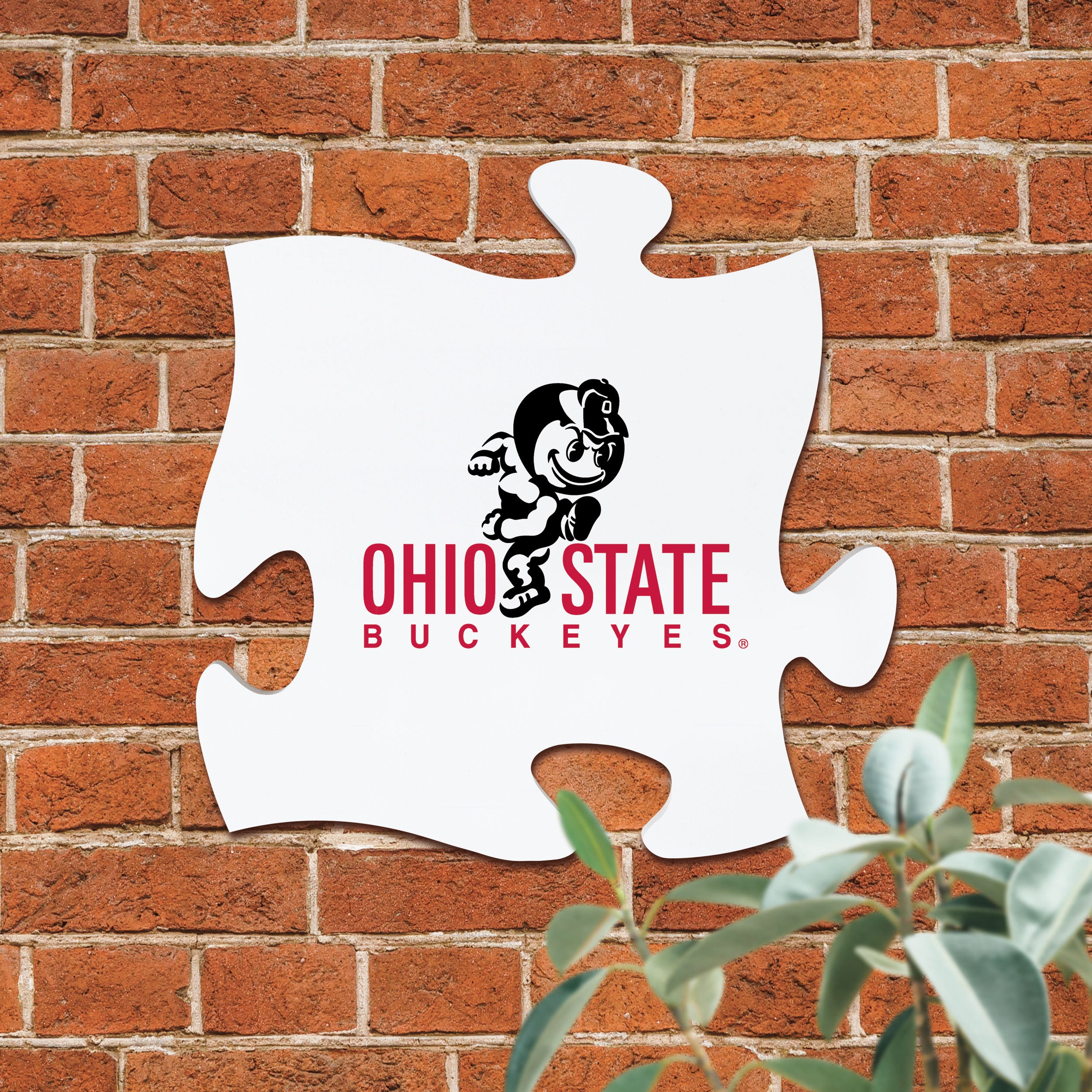 The Ohio State University - Puzzle Piece Décor 12"X12"
