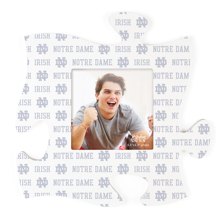 Logo Pattern - University of Notre Dame Puzzle Piece Décor Photo Frame
