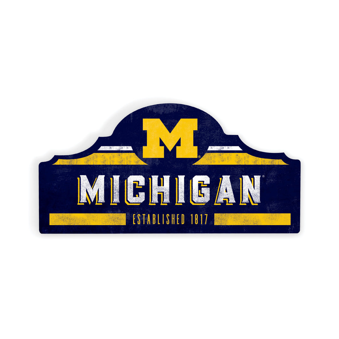 Michigan Wolverines Established Small Sign