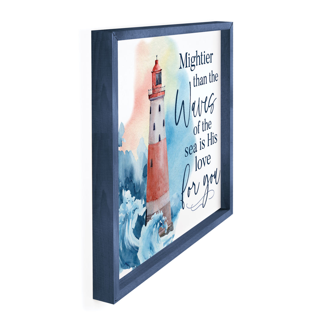 Mightier Than The Waves Of The Sea Is His Love For You Framed Art