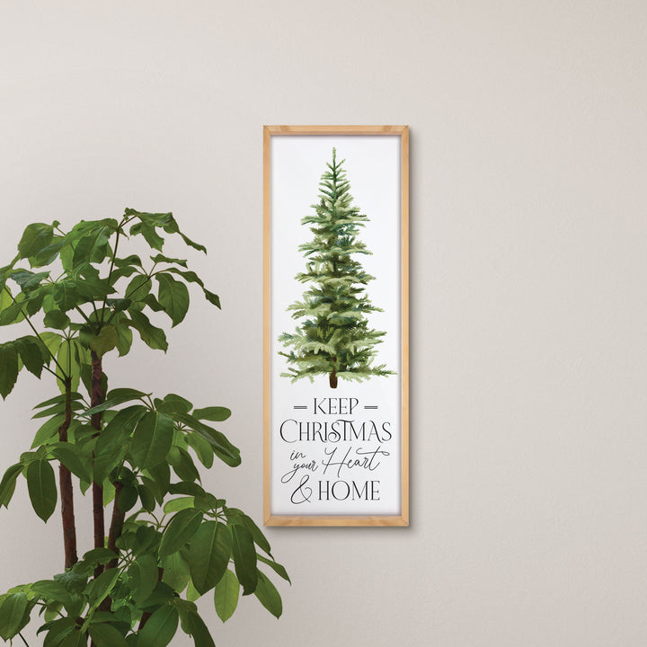 Keep Christmas In Your Heart And Home Framed Art