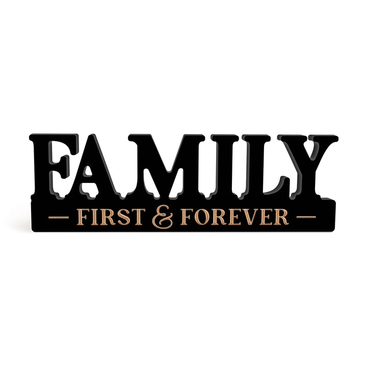 Family First And Forever Word Décor