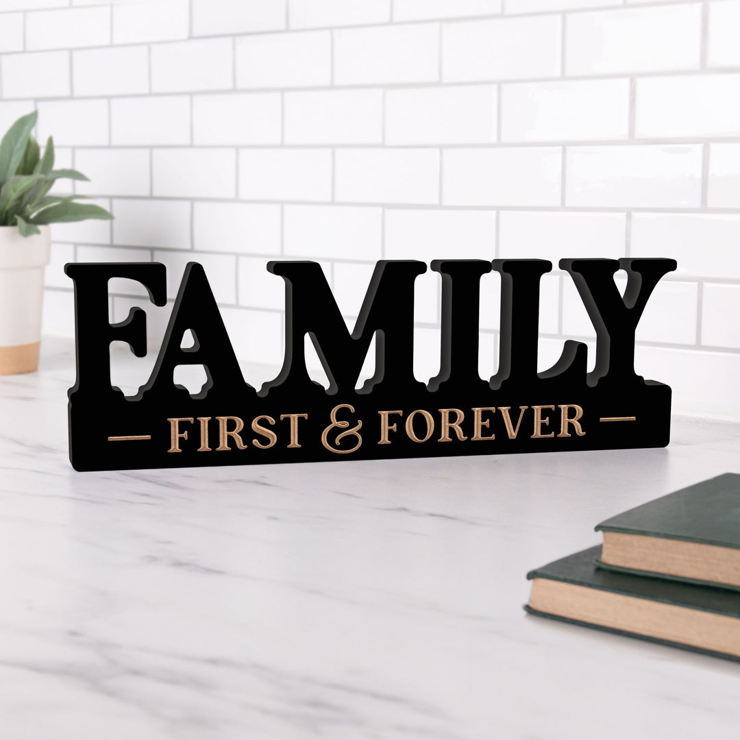 Family First And Forever Word Décor