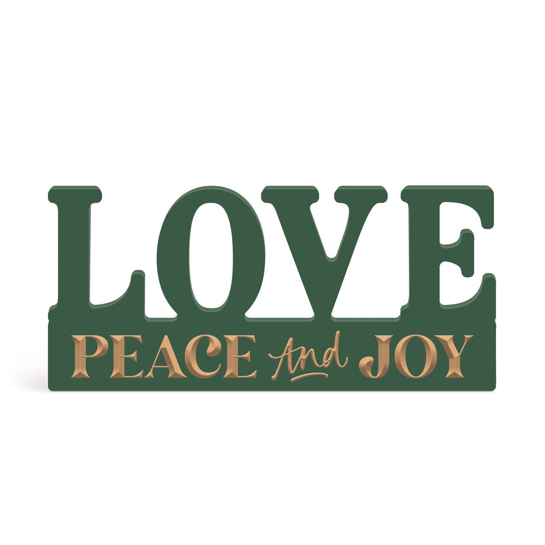 Love Peace And Joy Ornate Word Décor