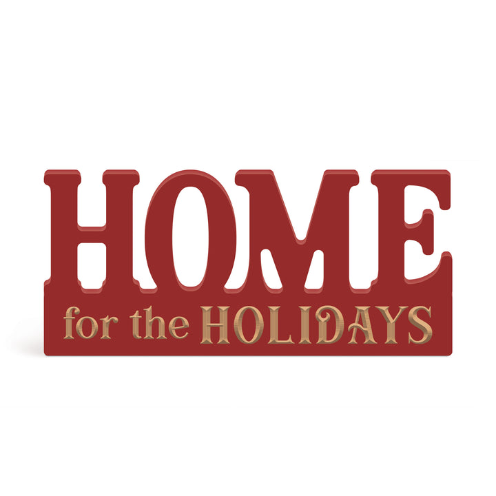 Home For The Holidays Ornate Word Décor