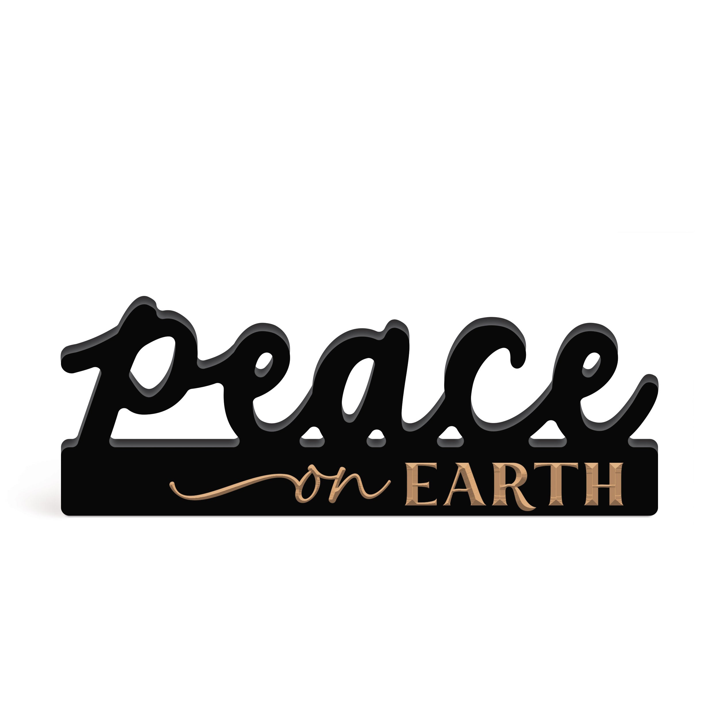 Peace On Earth Ornate Word Décor