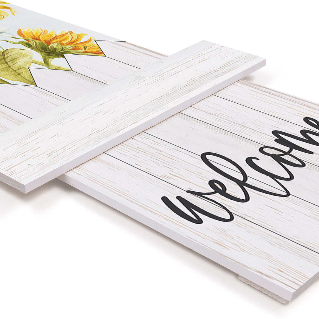 Sunflower Welcome Outdoor Porch Sign