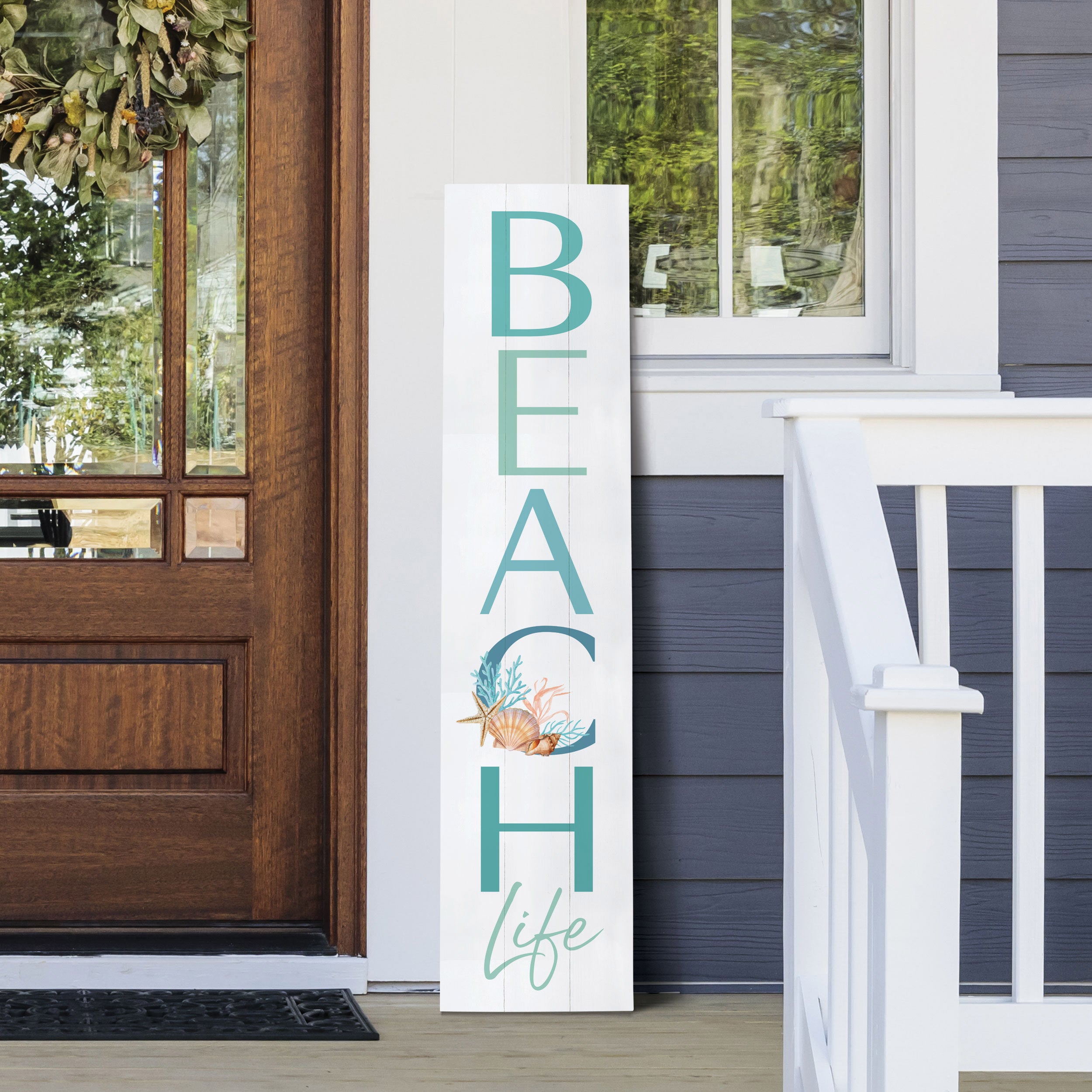 Beach Life Outdoor Porch Sign