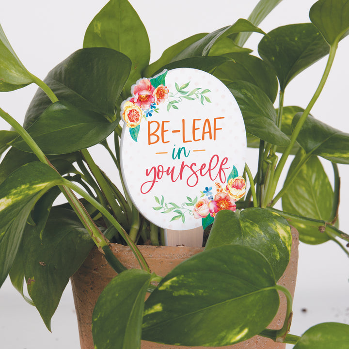 Be-leaf in Yourself Plant Pal Garden Sign