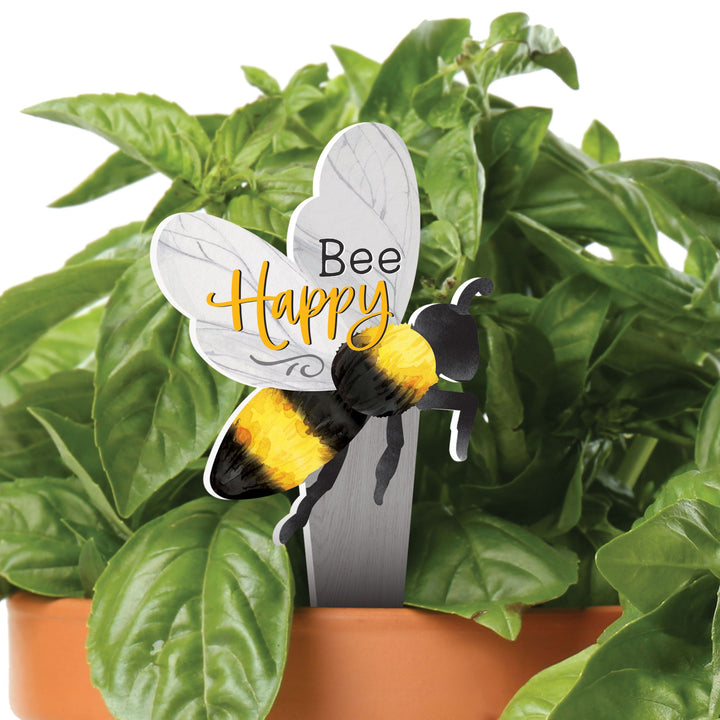 Bee Happy Plant Pal Garden Sign