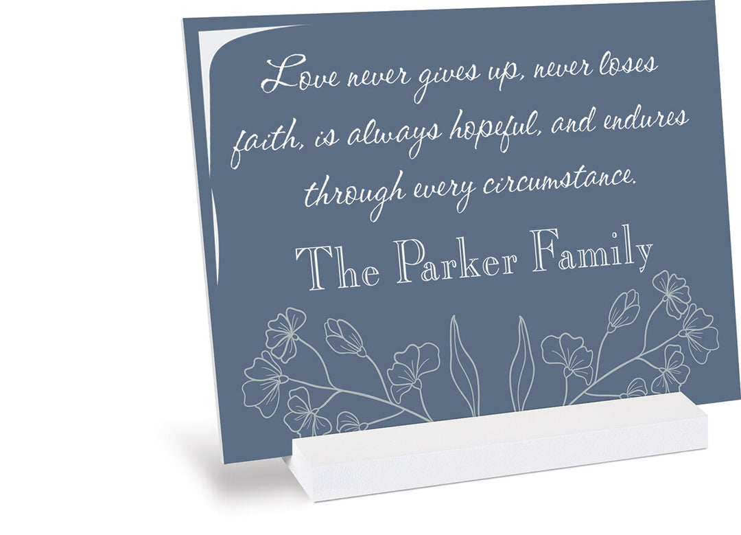 *Personalized Floral Acrylic Sign