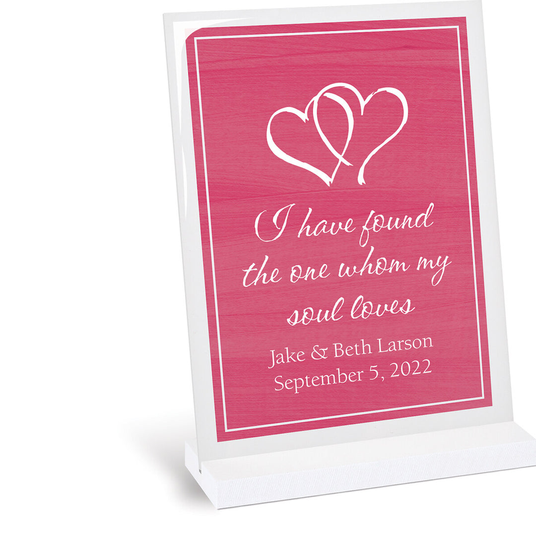 *Personalized Pink Acrylic Sign