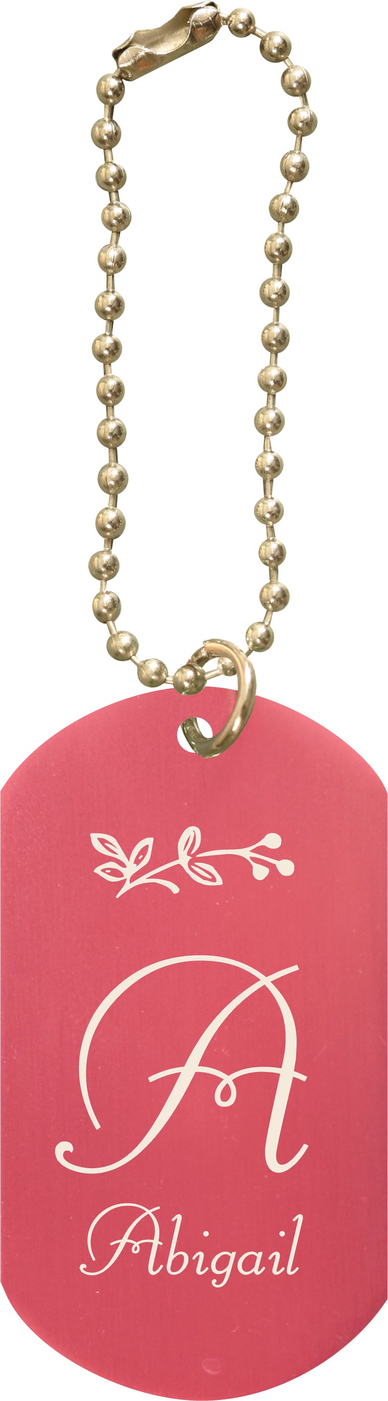 Personalized Pink Dog Tag