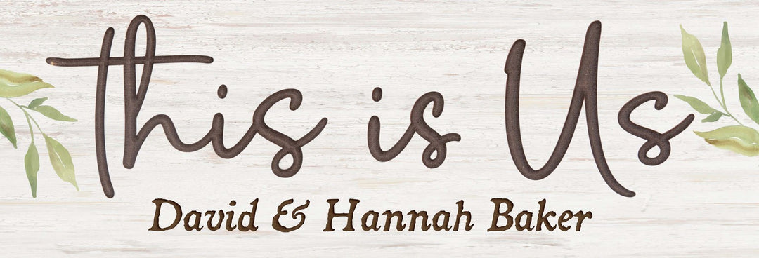 **Personalized This Is Us Carved Sign
