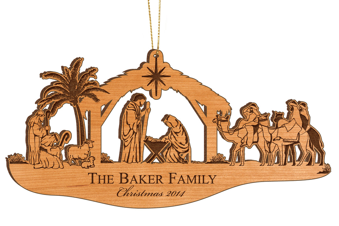 Personalized Nativity Ornament