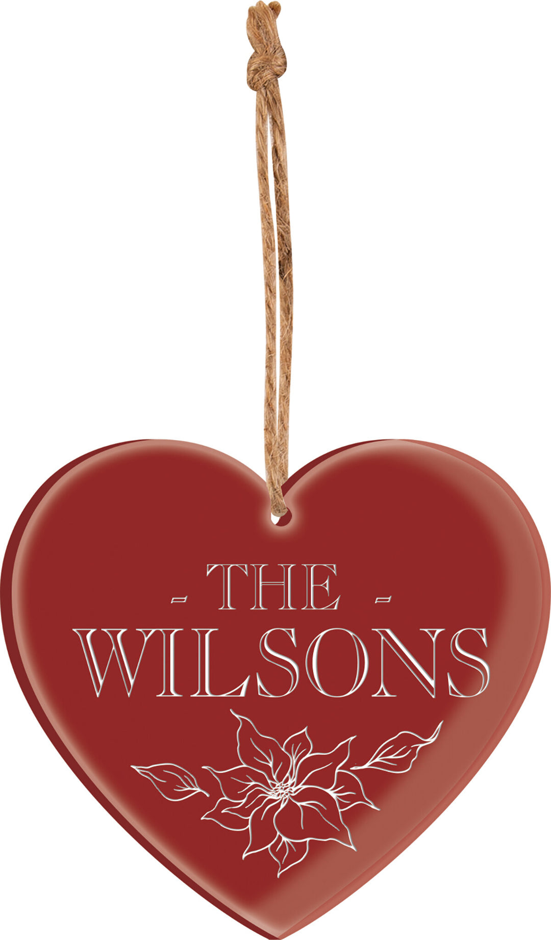 Personalized Heart Acrylic Ornament