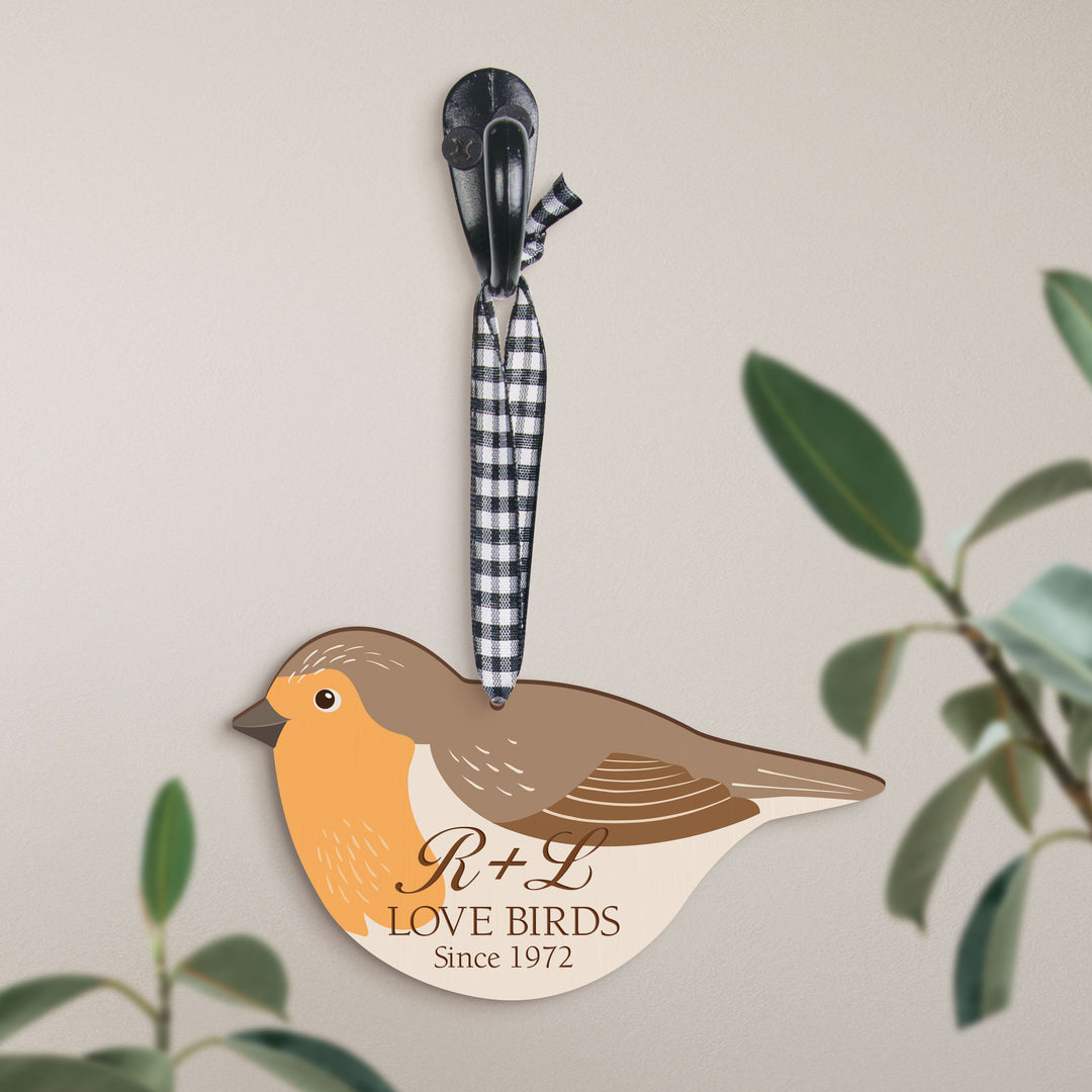 *Personalized Bird Ornament