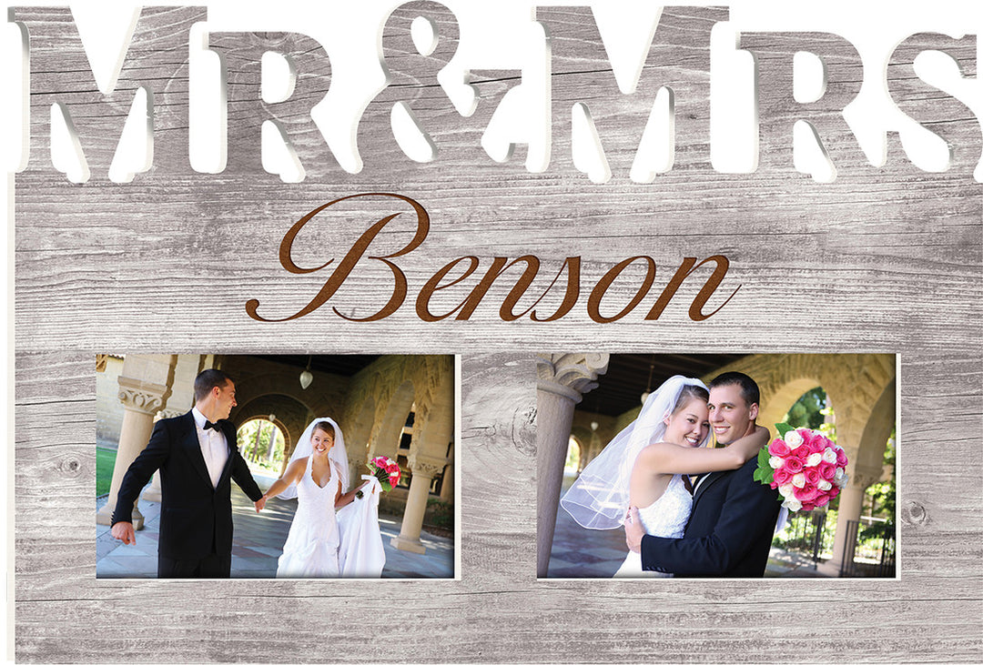 Personalized Mr. & Mrs. Photo Frame (4x6 Photo)