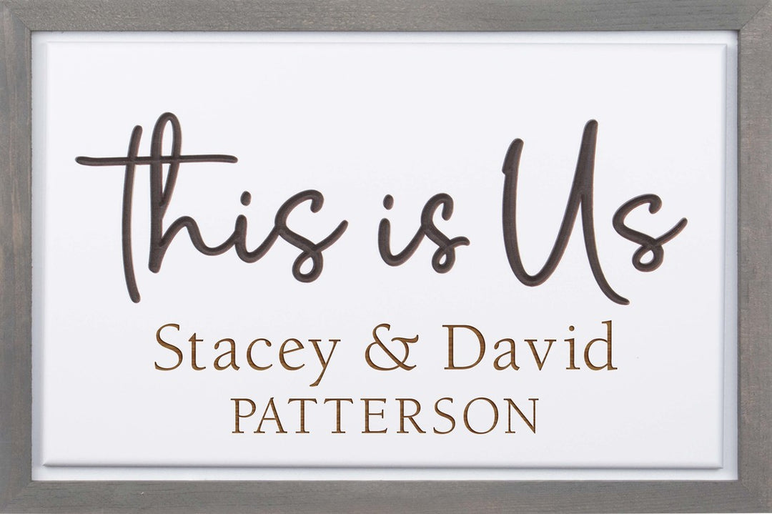 Personalized This Is Us Framed Sign