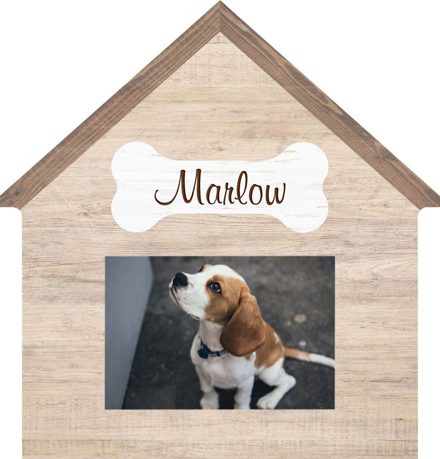 **Personalized Dog House Photo Frame (2x3 Photo)