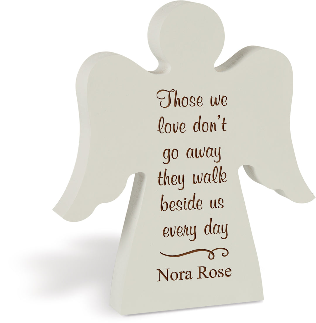Personalized Ivory Angel Sign